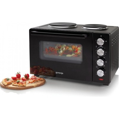 Міні піч Gorenje, 30л, 52x32х40.5см, 2 електричні конф., чорний