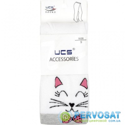 Колготки UCS SOCKS с котиками (M0C0301-1275-3G-whitegray)