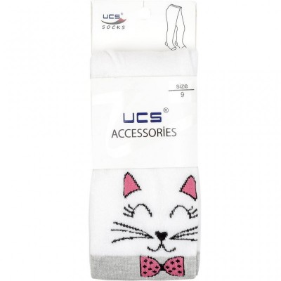 Колготки UCS SOCKS с котиками (M0C0301-1275-3G-whitegray)