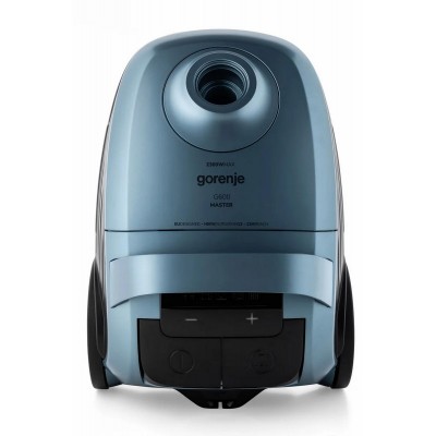 Пилосос Gorenje мішковий, 800Вт, 3л, вага-7.6кг, HEPA, індикатор, телескоп, сенсорне упр, сіро-зелений