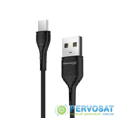 Дата кабель USB 2.0 AM to Type-C 1.0m Grand-X (PC-03B)
