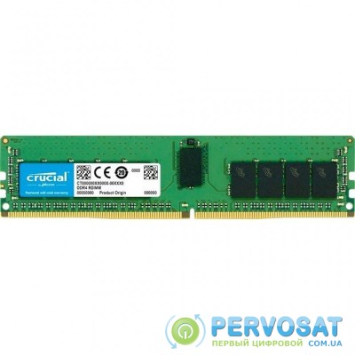 Модуль памяти для сервера DDR4 16GB ECC RDIMM 3200MHz 1Rx4 1.2V CL22 Micron (MTA18ASF2G72PZ-3G2J3)