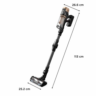 Пилосос Rowenta безпровідний X-Force Flex 14.80 Auto Animal, 240Вт, конт пил -0.65л, автон. робота до 90хв, HEF system 99,9%, чорно-золотий