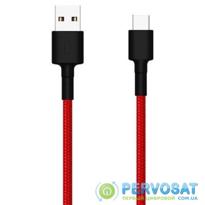 Дата кабель USB 3.0 Type-C to Type-C Braide red Xiaomi (435419)
