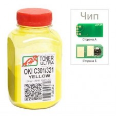 Тонер OKI C301/321, 50г Yellow+chip AHK (1505328) Тонер OKI C301/321, 50г Yellow+chip AHK (1505328)