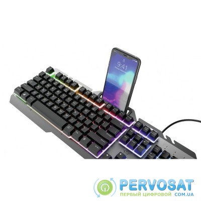Клавіатура ігрова Trust GXT 853 Esca Metal USB, Black