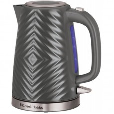 Електрочайник Russell Hobbs Groove Grey, 1.7л, Strix, пластик, сірий Електрочайник Russell Hobbs Groove Grey, 1.7л, Strix, пластик, сірий