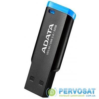USB флеш накопитель A-DATA 32GB UV140 Black+Blue USB 3.0 (AUV140-32G-RBE)