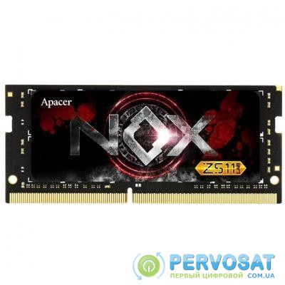 Модуль памяти для ноутбука SoDIMM DDR4 8GB 2400 MHz NOX Series Apacer (ES.08G2T.GEE)