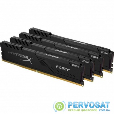 Модуль памяти для компьютера DDR4 64GB (4x16GB) 3200 MHz Fury Black HyperX (Kingston Fury) (HX432C16FB4K4/64)