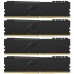Модуль пам'яті для комп'ютера DDR4 64GB (4x16GB) 3200 MHz Fury Black HyperX (Kingston Fury) (HX432C16FB4K4/64)