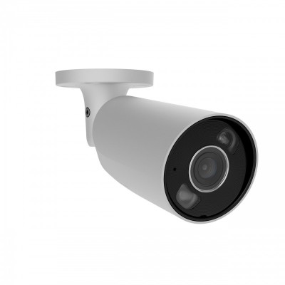 IP-Камера дротова Ajax BulletCam HL white, 8мп, 4мм, гібридне підсвічування IR 50м, білий Led 50м, Poe, True WDR, IP 65,  аудіо, кут огляду 75° до 85°, вулична, біла