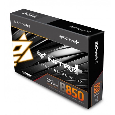 SAPPHIRE Motherboard NITRO+ B850A WIFI7 sAM5 B850 4xDDR5 M.2 HDMI DP WiFi BT ATX