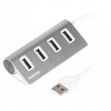Концентратор Maxxter USB 2.0 Type-A 4 ports silver (HU2A-4P-01) Концентратор Maxxter USB 2.0 Type-A 4 ports silver (HU2A-4P-01)