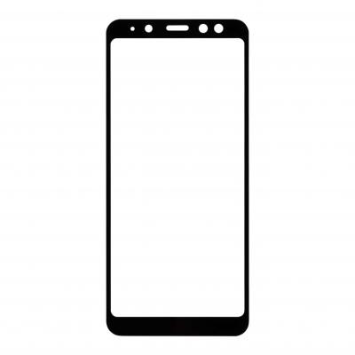 Стекло защитное MakeFuture для Samsung A8 2018 Black Full Cover Full Glue (MGFCFG-SA818B)