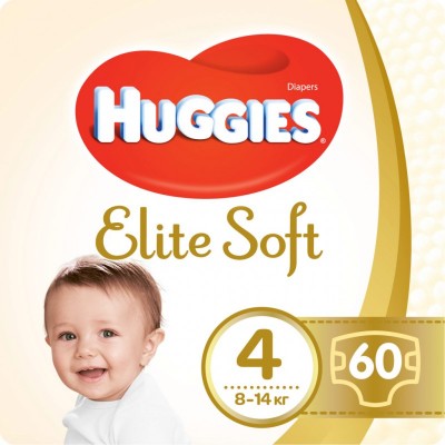 Подгузник Huggies Elite Soft 4 Mega 60 (5029053578118)