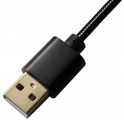 Дата кабель USB 2.0 AM to Type-C 1.0m Black Grand-X (MC-01B)