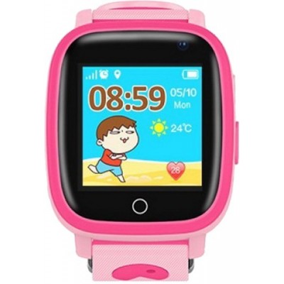 Дитячий GPS годинник-телефон GOGPS ME K14 Рожевий
