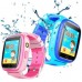 Дитячий GPS годинник-телефон GOGPS ME K14 Рожевий