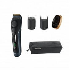 Тример Rowenta Virtuo, для бороди і вусів, мережа+акум., насадок-2, чохол, титан.напил., кейс для зберігання, чорно-синій Тример Rowenta Virtuo, для бороди і вусів, мережа+акум., насадок-2, чохол, титан.напил., кейс для зберігання, чорно-синій