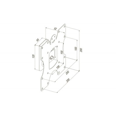 KSL Наклонное крепление для ТВ 19-43&quot; WMB-4021N