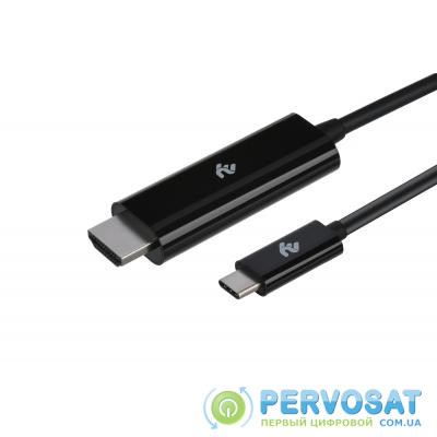 Кабель мультимедийный USB Type-C to HDMI 1.8m 2E (2E-W1706)