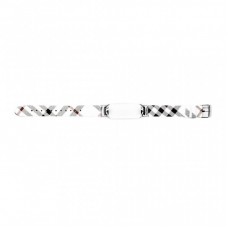 Ремінець до фітнес браслета XoKo Leather для Xiaomi Mi Band 3/4 Design Black-White (XK-XM-LT-DEBKWT) Ремінець до фітнес браслета XoKo Leather для Xiaomi Mi Band 3/4 Design Black-White (XK-XM-LT-DEBKWT)