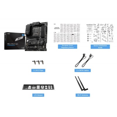 Материнcька плата MSI PRO Z790-P WIFI s1700 Z790 4xDDR5 M.2 HDMI DP Wi-Fi BT ATX Материнcька плата MSI PRO Z790-P WIFI s1700 Z790 4xDDR5 M.2 HDMI DP Wi-Fi BT ATX