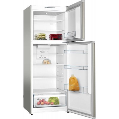 Холодильник Bosch з верxн. мороз., 186x70x75, xолод.відд.-335л, мороз.відд.-109л, 2дв., A+, NF, нерж