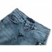 Шорты A-Yugi джинсовые с потертостями (5261-164B-blue)