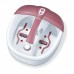Масажна ванночка Beurer для ніг, від мережі , 2,1кг, 3 насадки, підтрим. температури води, аромотерапія, біло-рожевий