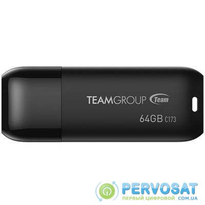 USB флеш накопитель Team 64GB C173 Pearl Black USB 2.0 (TC17364GB01)