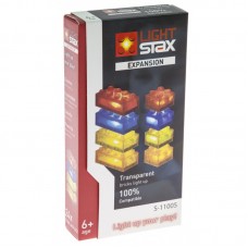 Цеглинки 4х2 та 2х2 LIGHT STAX з LED підсвіткою 8 шт. Transparent Червоний, Помаранчевий, Жовтий, Синій Цеглинки 4х2 та 2х2 LIGHT STAX з LED підсвіткою 8 шт. Transparent Червоний, Помаранчевий, Жовтий, Синій