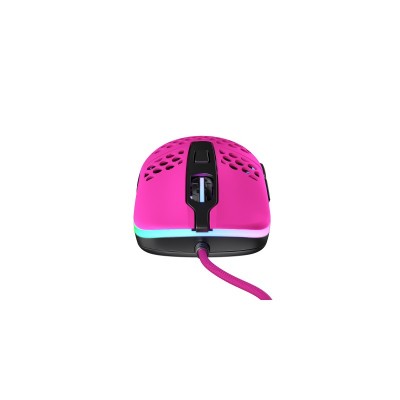 Миша Xtrfy M42, USB-A, RGB, Рожевий