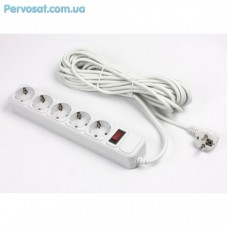 Мережевий фільтр живлення GEMBIRD SPG5-G-10MG Мережевий фільтр живлення GEMBIRD SPG5-G-10MG