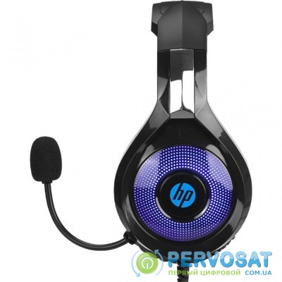 Наушники HP DHE-8010 Gaming Blue LED Black (DHE-8010)