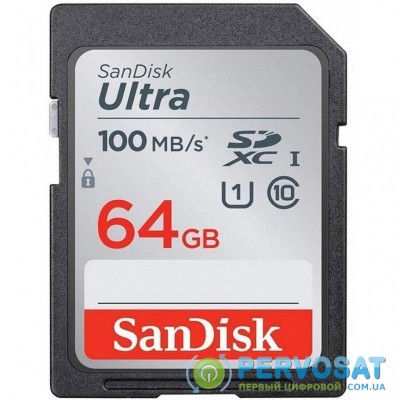 Карта памяти SANDISK 64GB SDXC class 10 UHS-I Ultra (SDSDUNR-064G-GN6IN)