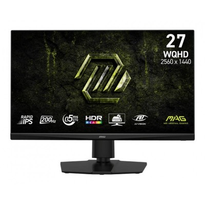 Монітор MSI 27" MAG 272QPF-E20 2xHDMI, DP, Audio, IPS, 2560x1440, 200Hz, 0.5ms, sRGB 127%, AdaptiveSync, Pivot, HDR400