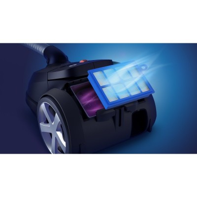 Пилосос Philips мішковий Series 8000, 900Вт, конт пил -4л, НЕРА 13, чорний
