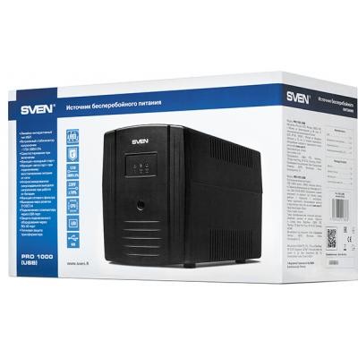 Пристрій безперебійного живлення SVEN Pro 1000 USB (00370019)