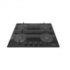 Варильна поверхна газова Candy CVG 64 STGN 4-конф/cкло/чавун/упр.фронт/механiчна/чорний