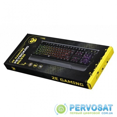 Клавиатура 2E KG310 LED USB Black Ukr (2E-KG310UB)