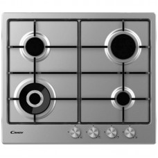 Варильна поверхня Candy газова, 60см, конфорка з подвійним рядом полум'я, нерж
