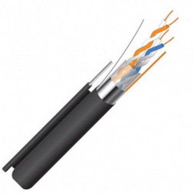 Кабель сетевой FinMark FTP 500м, CAT5e 2P 24AWG PE-M B Drum Outdor проволока 1*1,2м (162153)