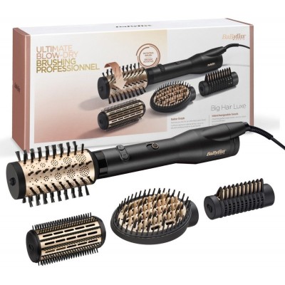 Фен-щітка Babyliss AS970E, 650 Вт, 4 насадки, чорний