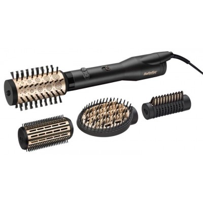 Фен-щітка Babyliss AS970E, 650 Вт, 4 насадки, чорний