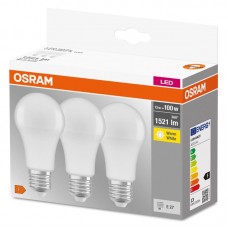 Набір ламп 3шт OSRAM LED E27 13Вт 2700К 1520Лм A60 Набір ламп 3шт OSRAM LED E27 13Вт 2700К 1520Лм A60
