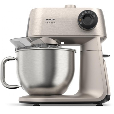 Кухонна машина Sencor Gordon, 1500Вт, чаша-метал, корпус-метал, насадок-20, метал