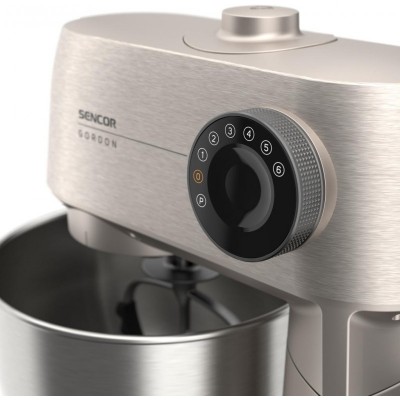 Кухонна машина Sencor Gordon, 1500Вт, чаша-метал, корпус-метал, насадок-20, метал