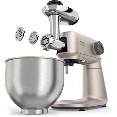 Кухонна машина Sencor Gordon, 1500Вт, чаша-метал, корпус-метал, насадок-20, метал